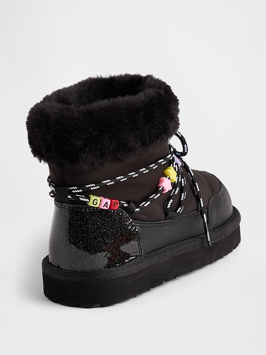 bottes matelassées à charme pour enfants