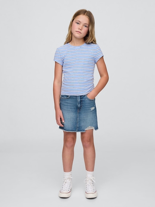 jupe en jean taille haute pour enfants