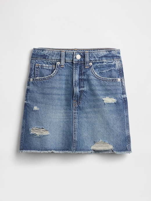 jupe en jean taille haute pour enfants