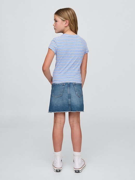 jupe en jean taille haute pour enfants