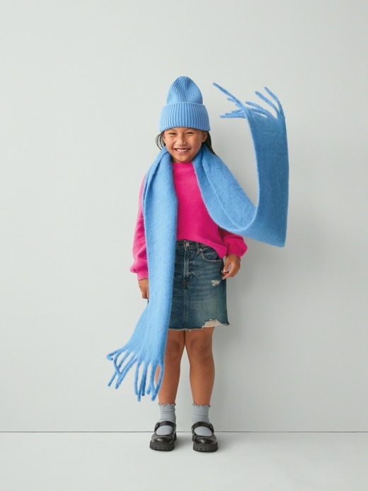 jupe en jean taille haute pour enfants
