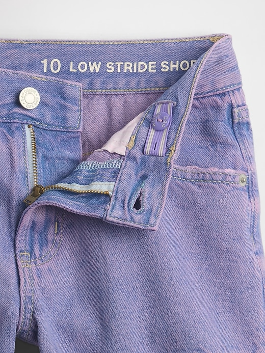 short en jean stride taille basse pour enfants