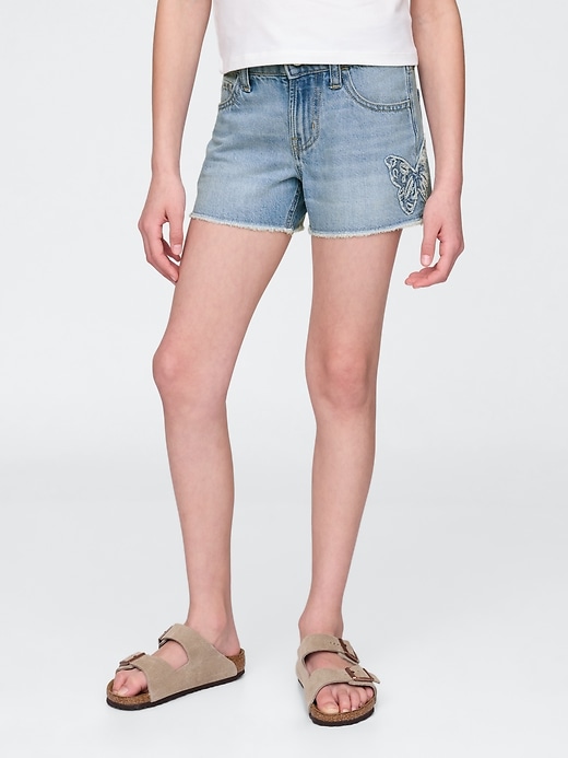 short en jean stride taille basse pour enfants