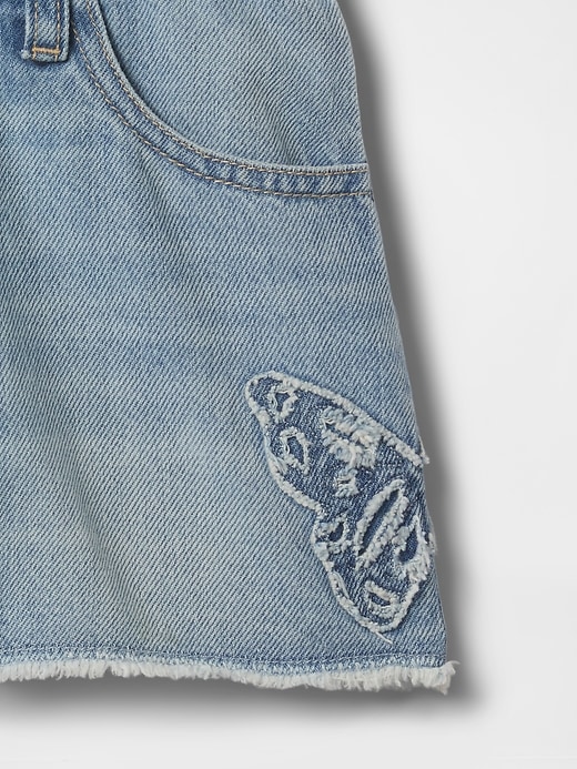 short en jean stride taille basse pour enfants