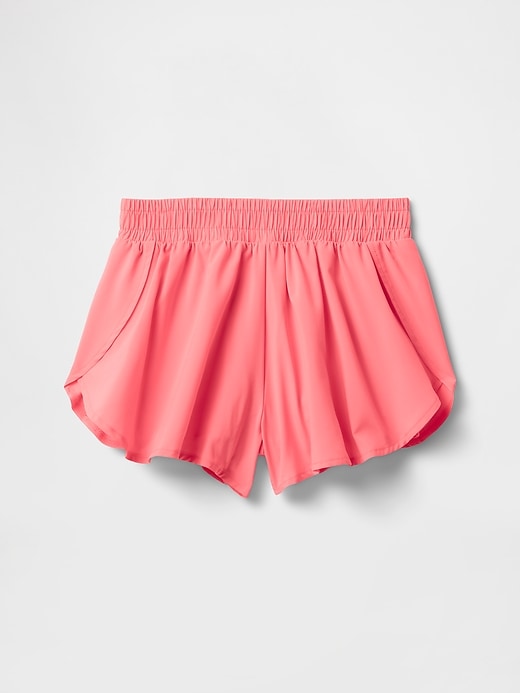 short de course à séchage rapide pour enfants avec ourlet papillon