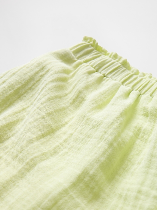 shorts faciles à porter en gaze froissée pour enfants