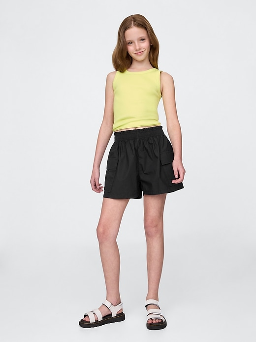 shorts cargo faciles en popeline pour enfants