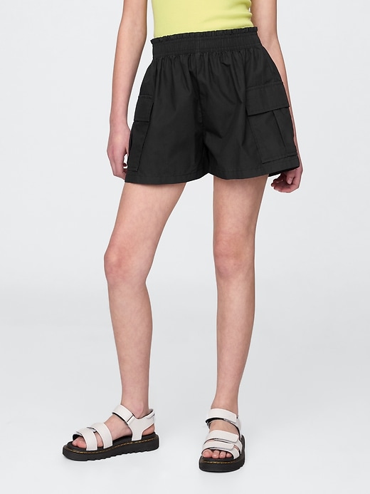 shorts cargo faciles en popeline pour enfants