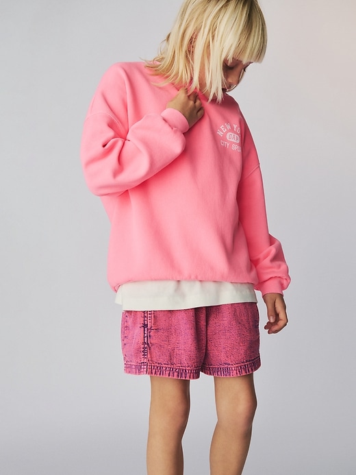 shorts en jean faciles à porter pour enfants