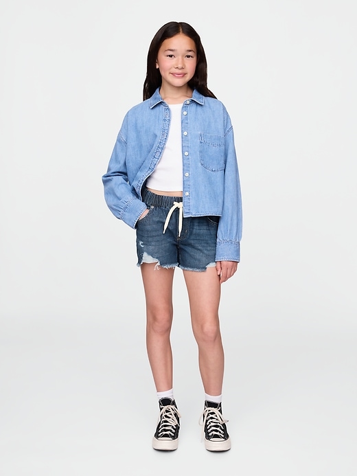 short en denim ultra-doux et facile à porter pour enfants