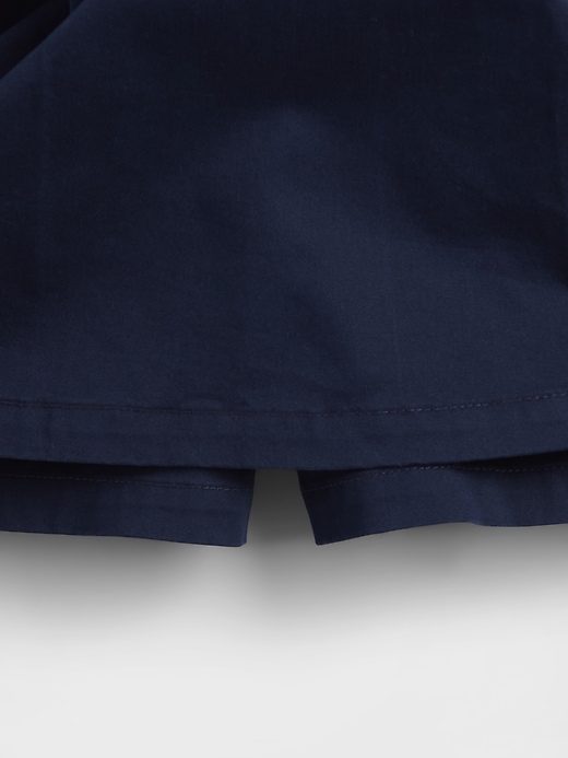 jupe-short plissée kaki facile à porter pour enfant