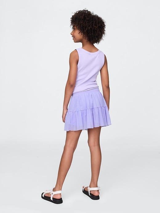 jupe-short facile en maille pour enfants