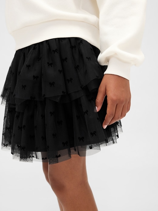 jupe en tulle à volants pour enfants