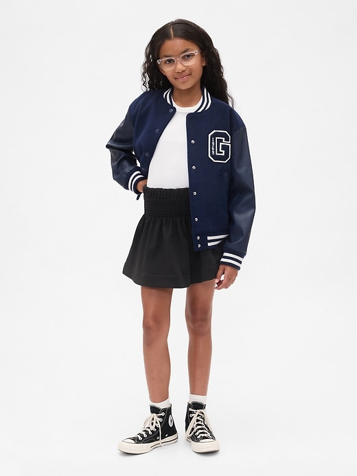 jupe smockée douce style vintage pour enfants