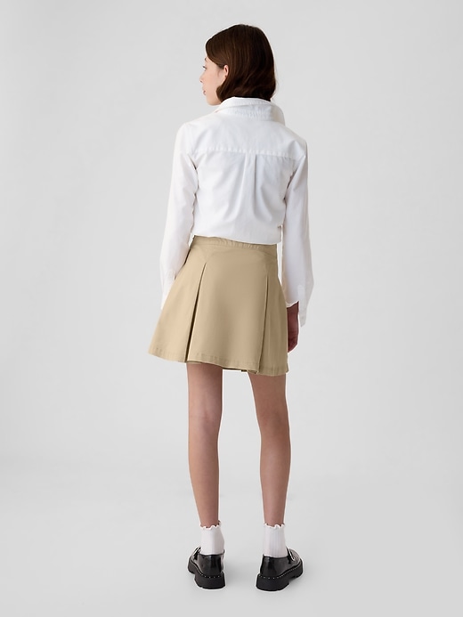 jupe-short plissée kaki pour enfant