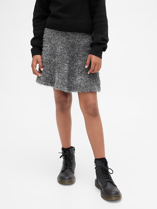 jupe pull à cils à franges pour enfants
