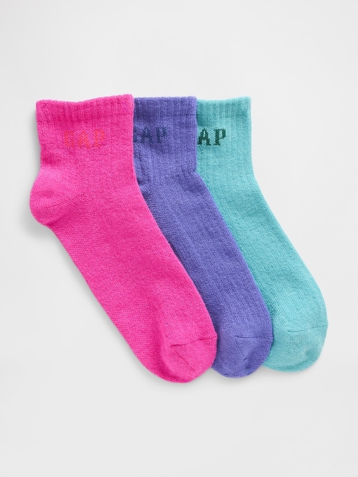 chaussettes mi-mollet à logo gap pour enfants paquet de 3