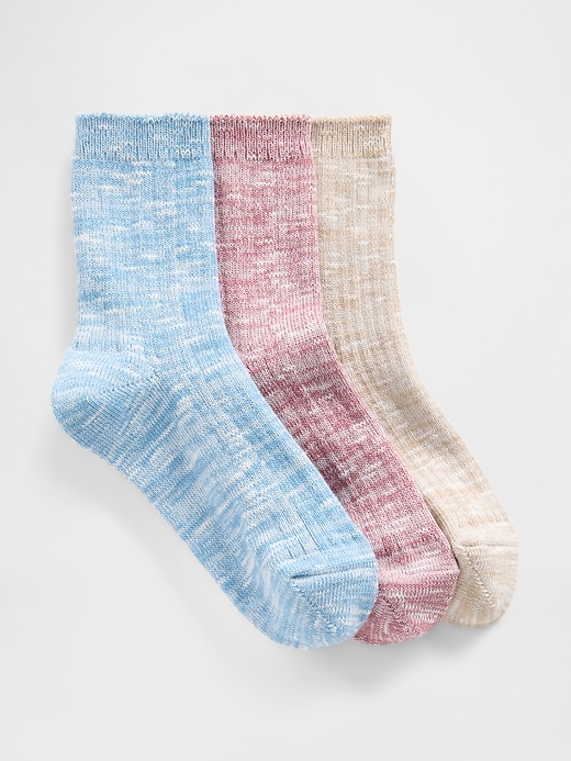 chaussettes chinées pour enfants paquet de 3