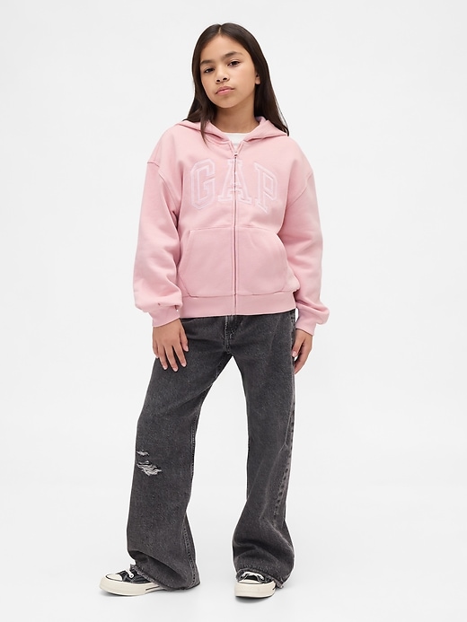 sweat à capuche vintage doux pour enfants avec logo gap arch