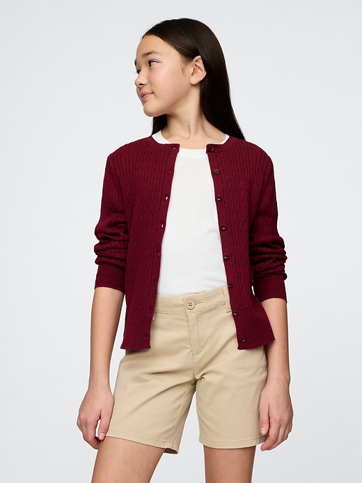 gilet uniforme en coton biologique pour enfants