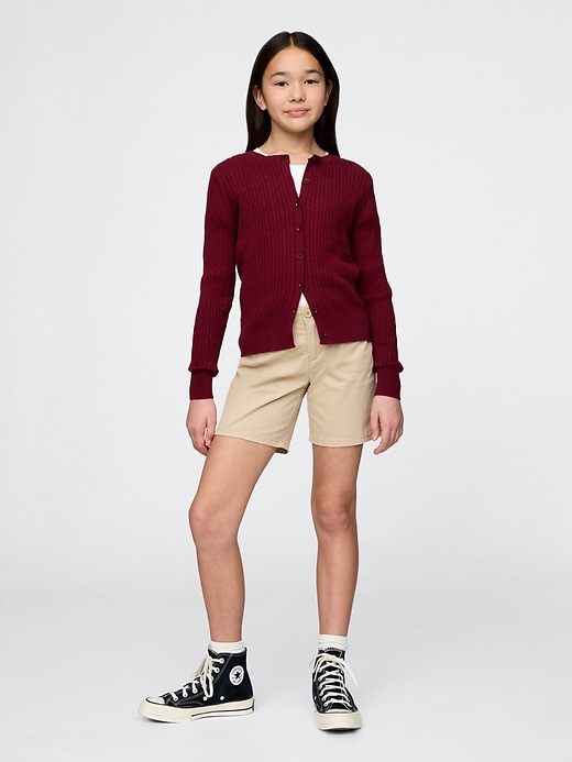 gilet uniforme en coton biologique pour enfants
