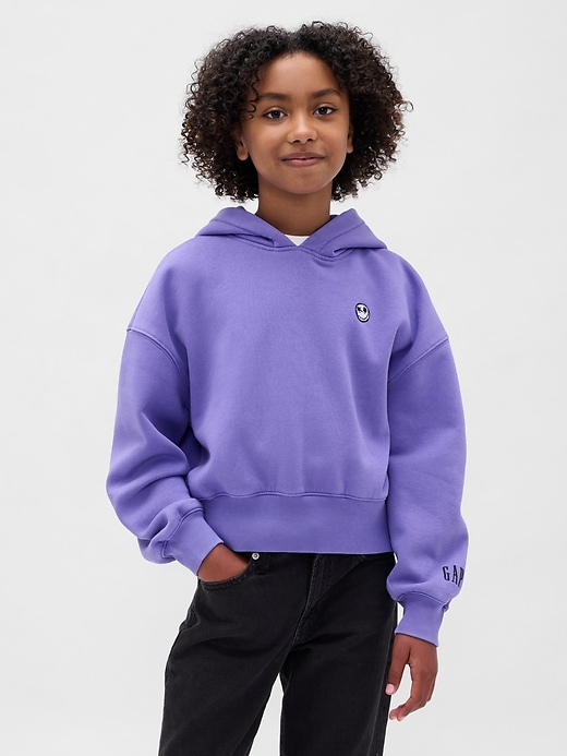 sweat à capuche court vintage doux gap × disney lÉtrange noël de monsieur jack de tim burton