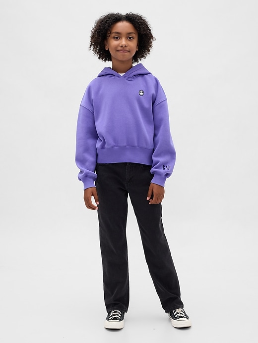 sweat à capuche court vintage doux gap × disney lÉtrange noël de monsieur jack de tim burton