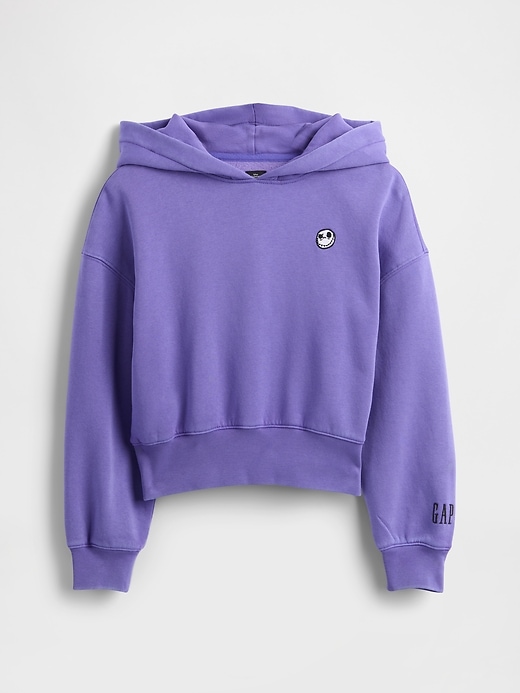 sweat à capuche court vintage doux gap × disney lÉtrange noël de monsieur jack de tim burton