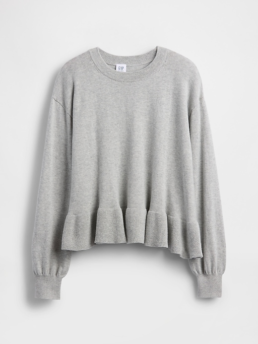 pull péplum décontracté pour enfants