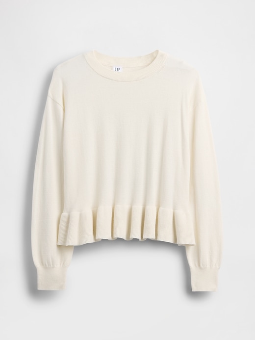 pull péplum décontracté pour enfants