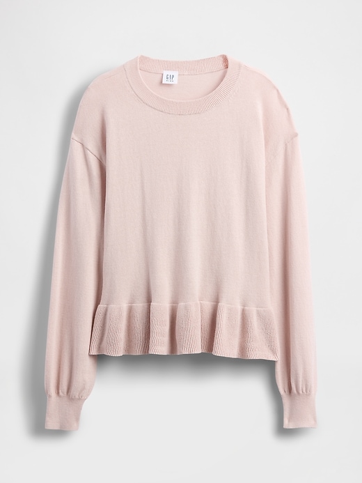pull péplum décontracté pour enfants