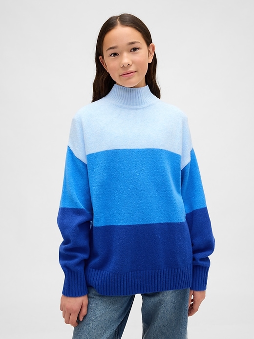 pull tunique à rayures cashsoft pour enfants