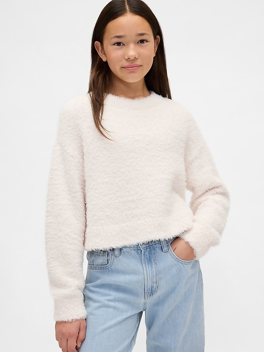 pull à col rond pour enfants
