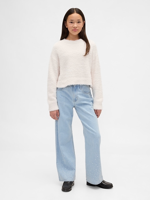 pull à col rond pour enfants