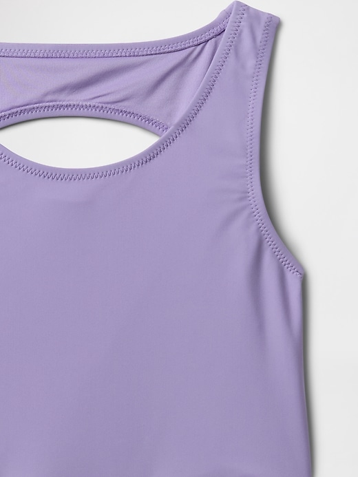 maillot de bain deux pièces tankini pour enfants avec découpes