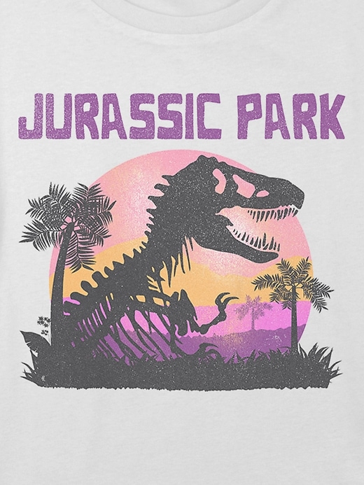 t-shirt court à motif jurassic park pour enfants