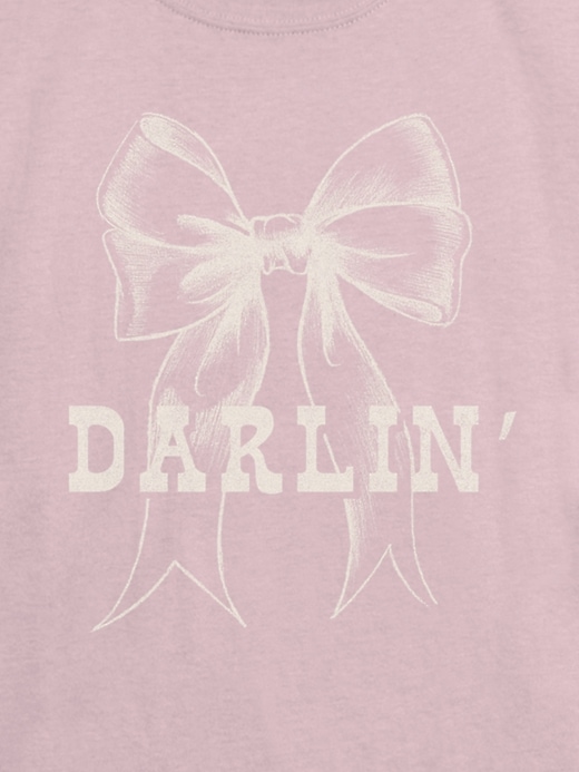 t-shirt graphique pour enfants darlin bow