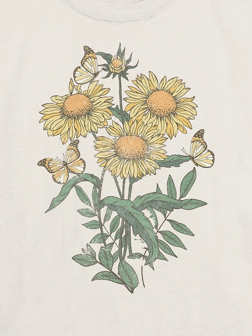 t-shirt graphique tournesols pour enfants