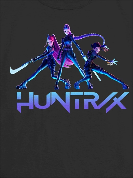 t-shirt graphique k-pop pour enfants huntrix chasseurs de démons