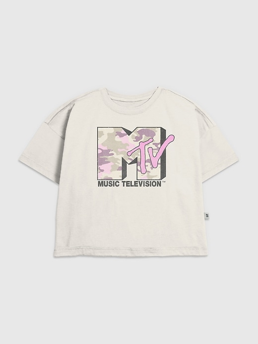 t-shirt graphique camouflage rose mtv pour enfants