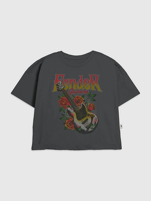 t-shirt enfant fender vintage graphic