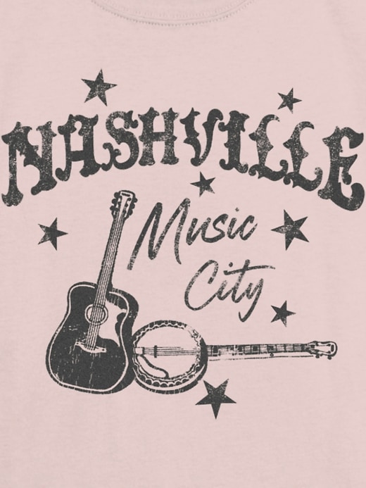 t-shirt graphique pour enfants nashville music city