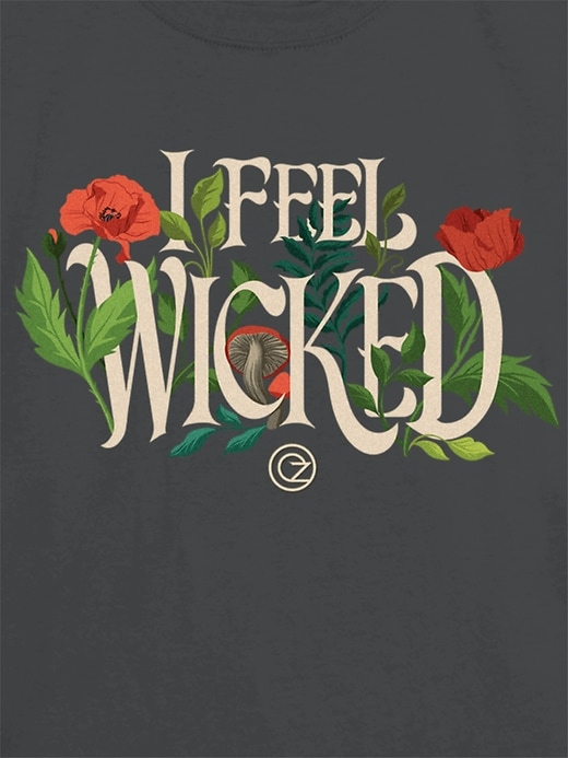 t-shirt graphique pour enfants « kicked i feel wicked »
