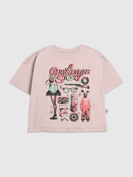 t-shirt graphique pour enfants avec les icônes de « a christmas story »