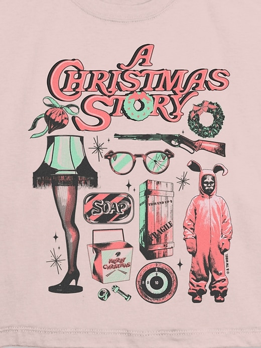 t-shirt graphique pour enfants avec les icônes de « a christmas story »
