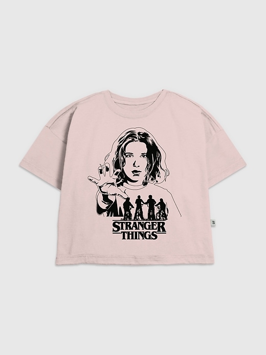 t-shirt graphique stranger things hawkins bike ride pour enfants