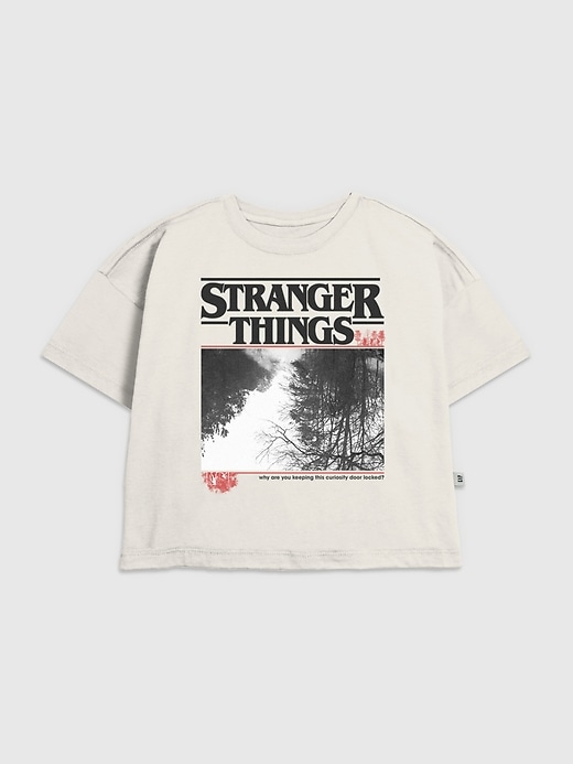 t-shirt graphique stranger things à lenvers pour enfants