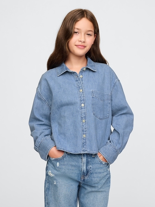 chemise en jean oversize pour enfants