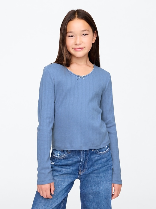 t-shirt enfant en pointelle