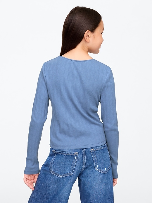 t-shirt enfant en pointelle